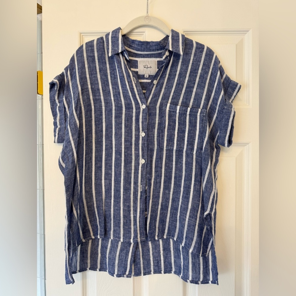 Rails striped button down